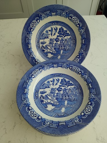 Willow pattern woods ware - 6,