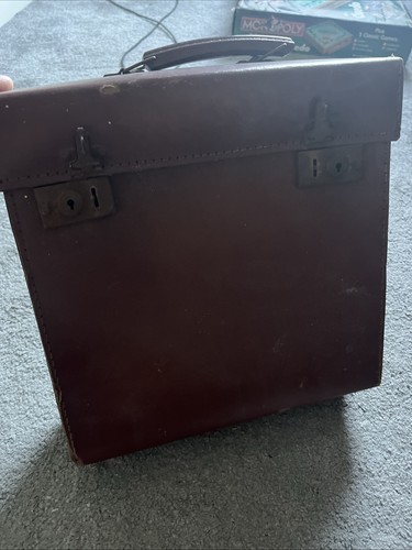 Vintage brown leather - brown,