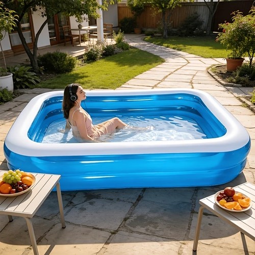 Large family swimming - family, pool