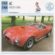 1965-1968 AC SHELBY COBRA Classic Car Photo/Info Maxi Card