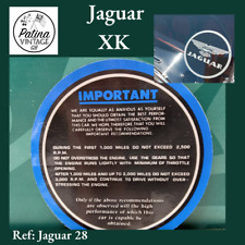 Jaguar XK Running-In windscreen sticker double sided, blue with wings