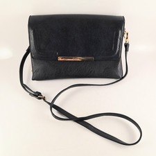 Dune Navy Handbag, Crossbody Strap, 3 Compartments, Zip Pockets