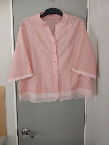 Ladies pale pink embroidered - pale,
