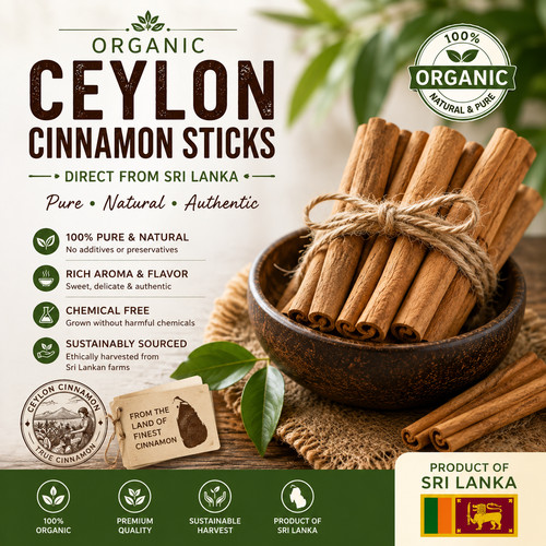 Organic ceylon cinnamon sticks - cinnamon,