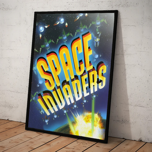 Games framed poster - a4,