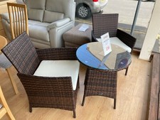 The Chelsea Garden Company Rattan Table & 2 Chairs - Ex-Display