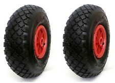 2 X 260mm.(10") INFLATABLE PNEUMATIC WHEELS - Sack Truck/Trolley/Garden Trailer*