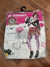 Rubies St Trinians Emo School Girl Fancy Dress Costume Outfit Wig Size 14/16 NEW