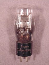 1 71A SUPER SILVERTONE Engraved Base HiFi Radio Amp Vacuum Tube Code 6CX Strong