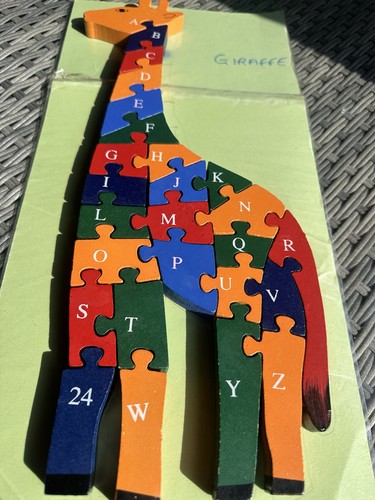 Wooden giraffe counting - , and