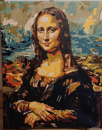 Hand painted acrylic canvas - painted,