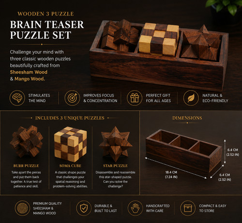 Piece wooden puzzle brain - puzzle,