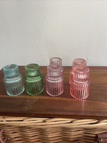 Set vintage style ribbed - set, of