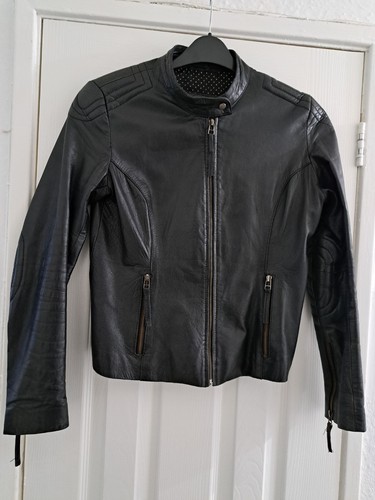 Black leather vintage heeli - leather,