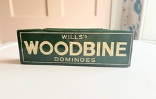 Will’s Woodbine Vintage Dominoes Set 28 Pieces, Metal  Tin 1930’s Tobacciana
