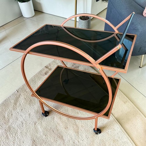 Copper tier drinks trolley - 2,