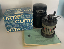 ♕♕♕ RARE - BOXED CURTA Calculator TYPE II #544291 - Very Good Cond.  - 1955 ♕♕♕