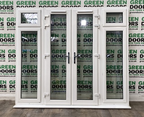 Upvc white french - doors, with