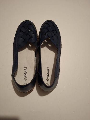 Damart uk39 navy shoes nwot - damart,