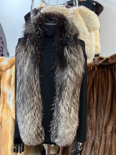 Silver fox - silver, scarf