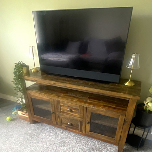 Brown wood stand medium - wood,
