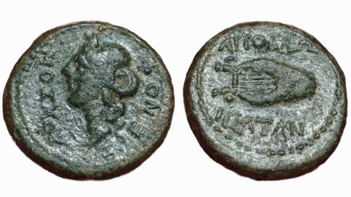Illyria coin apollo - apollo, lyre