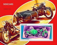 1948 INDIAN CHIEF & BMW R695 Motorcycle Sidecar Stamp Sheet (2022 Sierra Leone)