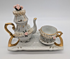 Miniature Capodimonte Tea Set