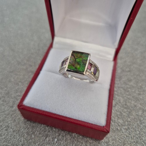 Canadian ammolite gemstone - canadian, &