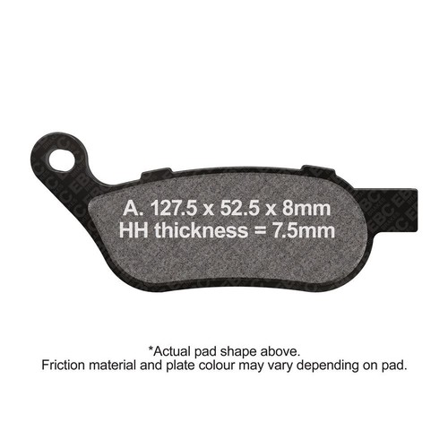 Ebc brake pads rear - ebc,