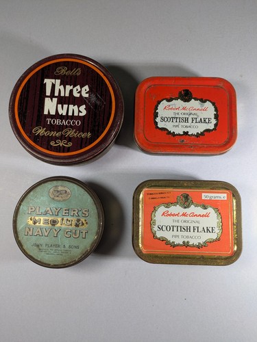 Vintage tobacco tins three - tobacco,