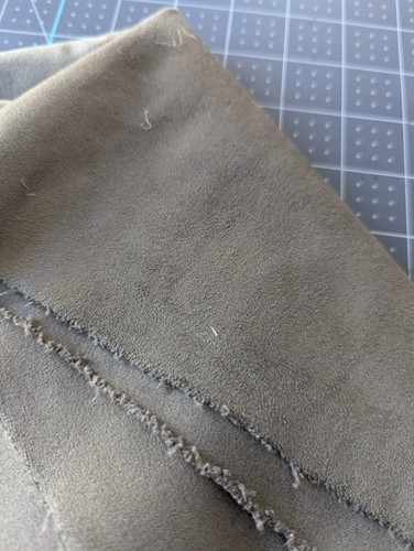 Faux suede line - suede, a-line