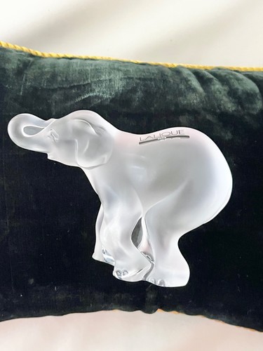 Lalique glass elephant - lalique,