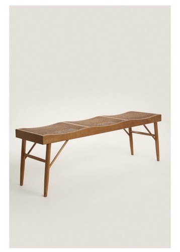Zara home rattan bench - zara,