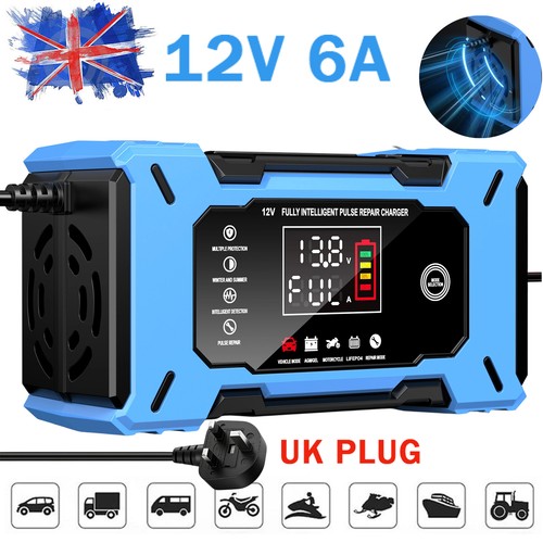 12v car battery - 12v, charger