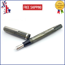 VINTAGE ESTERBROOK TRANSITIONAL J FOUNTAIN PEN GRAY 9314-M RELIEF MEDIUM NIB USA