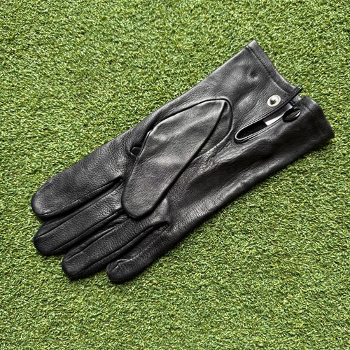 Leather officers gloves male - leather,