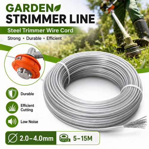 Garden strimmer line steel - garden,