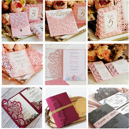 Wedding invitation cut die - invitation,