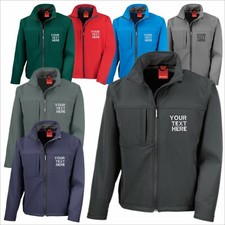 Personalised Custom Embroidered Result Classic Soft Shell Jacket Workwear TOP