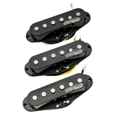 Wilkinson Black Vintage Tone Alnico 5 Single Coil Pickup Set For Strat ST Guitar