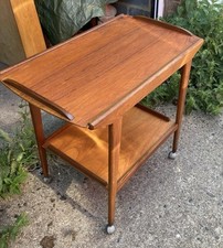 Vintage Retro Original 1970s Teak Tea / Drinks Trolley By Remploy