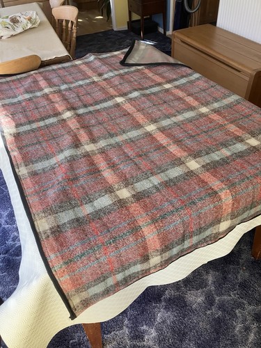 Car travel rug weighty tartan - car,
