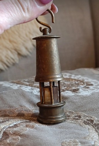 Vintage brass miniature - , miners