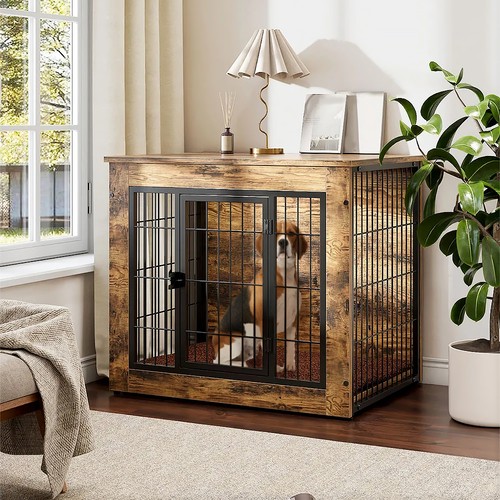 Wooden dog crate heavy duty - wooden,