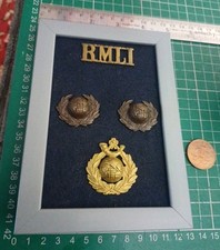 Royal Marines Light Infantry (1862 to 1923) Regimental Badge Set.