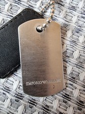 Armani Dog Tag necklace