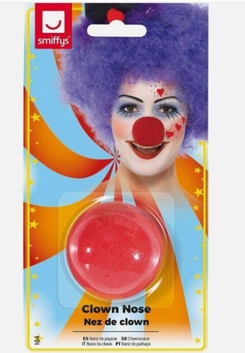 Red sponge clown nose - clown, kids