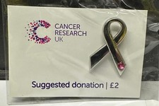 Cancer research charity - cancer, pin
