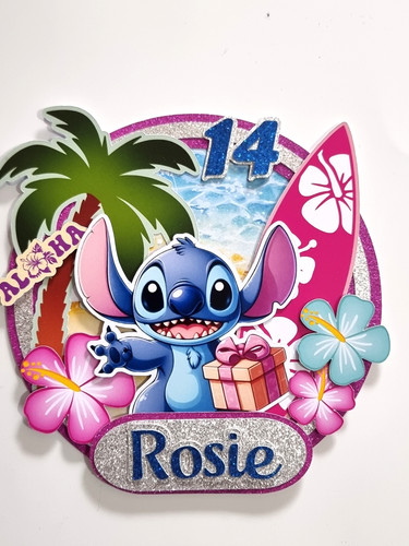 Personalised stitch cake - stitch,